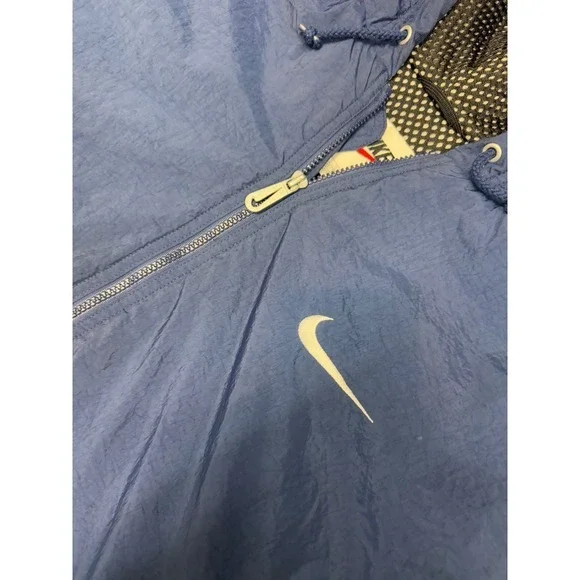 Nike Men's Reversible Hooded Windbreaker Jacket Blue XXL Mesh Lined - Picture 2 of 8